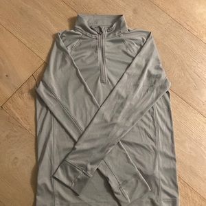 Boys Vineyard Vines Performance Three Quarter Zip Grey Size Medium